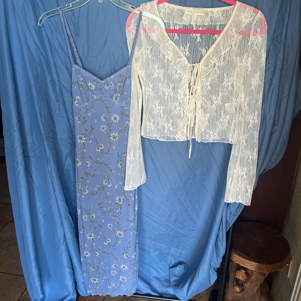 Thirty Three LA  dress  with Cream Lace Top